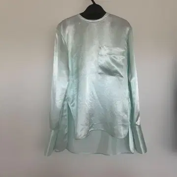 치에코 플레인 새틴 셔츠 민트