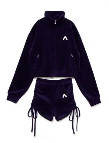 andmary 케이티 트랙 저지 세트 업 네이비