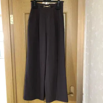 프로포션 바디 드레싱 와이드 팬츠 다크 브라운