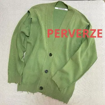 PERVERZE 퍼버즈 Crash Wide Knit Cardigan