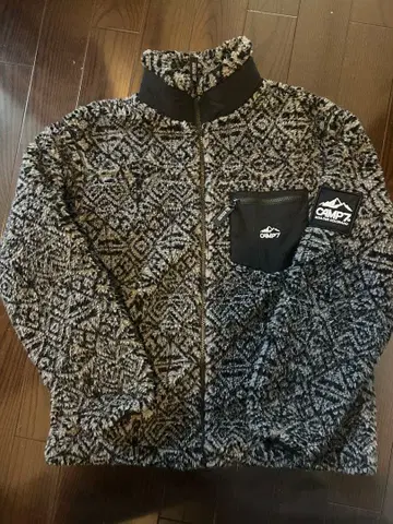 CAMP7 기하학 패턴 플리스 자켓 XL