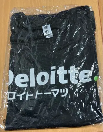 Deloitte 데로이트 토마츠 티셔츠 블랙 미사용 새상품