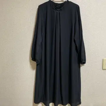 블랙 롱 원피스 긴팔