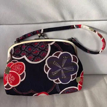 성인식 졸업식에! 꽃무늬 일본 의류용 백 블랙