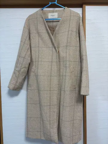 OZOC 체크 체스터 코트