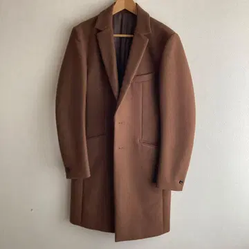 ATTACHMENT 브라운 체스터 코트