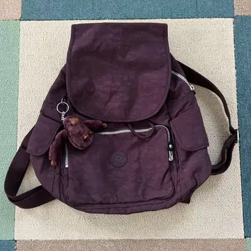 KIPLING 퍼플 플랩 백팩
