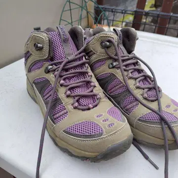HI-TEC 트레킹 슈즈 그레이/퍼플