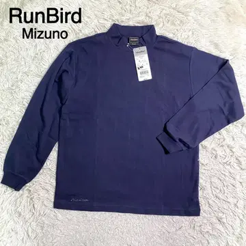RunBird Mizuno 네이비 컬러 롱 T셔츠