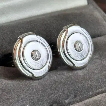 Dunhill 커프 링크스 커프스 실버