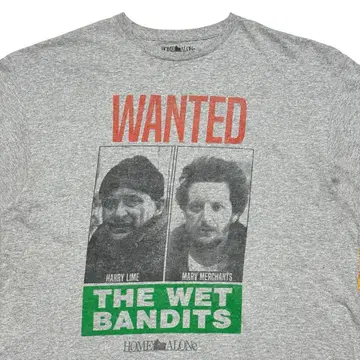 HOME ALONE WET BANDITS 지명수배 T셔츠 홈어론