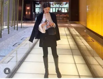 CAMINANDO 카미난도 라이딩 롱 부츠 블랙 토모사카 리에