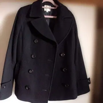 MK KLEIN 블랙 피 코트 40