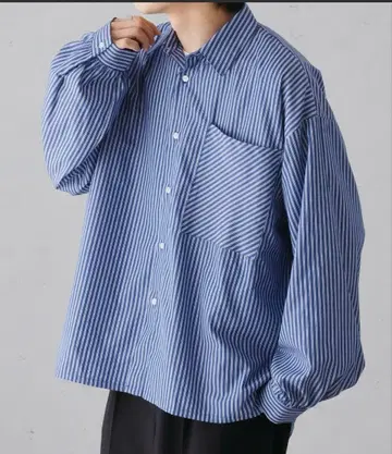 epnok 사이드 슬릿 스트라이프 셔츠 프린지 코드 데님 베스트