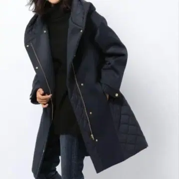 밴야드 스톰 퀼팅 도킹 코트 블랙