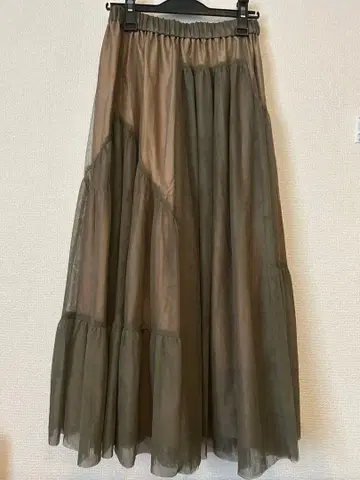 [ 미사용 새상품 ] Te chichi 랜덤 티어드 튤 롱 스커트