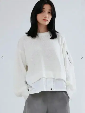 [ 미사용 새상품 ] 이소재 도킹 헴 MA-1 니트