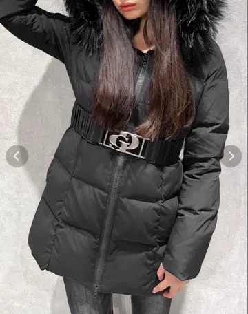 [ TINY ] GD 벨트 포함 롱 다운 코트 gyda