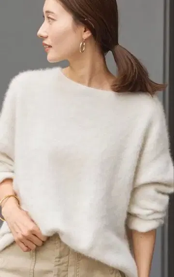 프레임워크 모헤어 니트