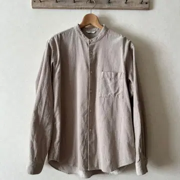 URBAN RESEARCH DOORS 코듀로이 밴드 카라 셔츠