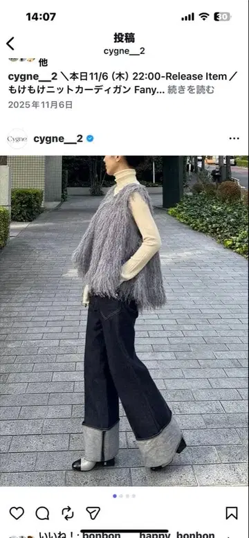 Cygne A라인 프린지 베스트