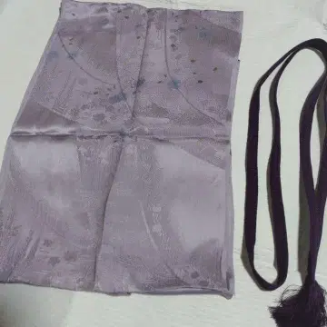 연보라색 오비 장식 천과 보라색 허리띠 일본 정통의상 소품 세트