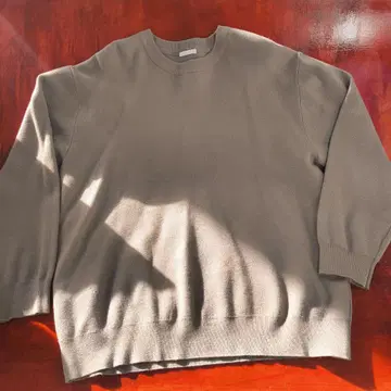 브라운 베이지 크루넥 트레이닝복