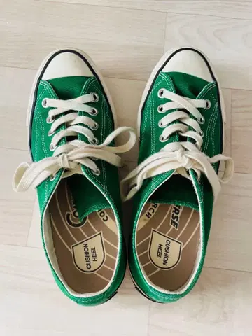 CHUCK TAYLOR CANVAS OX 그린 25.5