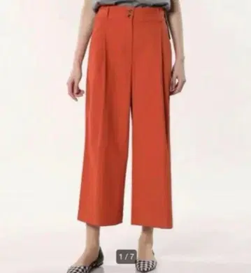 새상품급 PLST 플라스테 와이드 팬츠 L 사이즈 오렌지