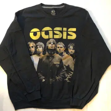 오아시스 oasis 2XL 속기모 밴딩 맨투맨 트레이닝복 블랙