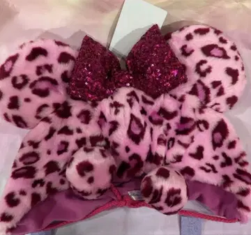 미니 레오파드 무늬 팬캡