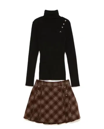 andmary Judy pleats set up 블랙 앤드마리