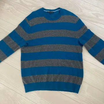 BANANA REPUBLIC 보더 무늬 코튼 니트 스웨터 L