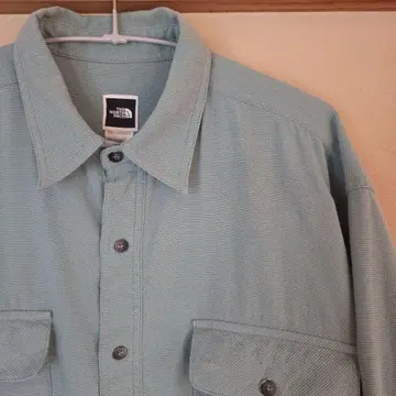 THE NORTH FACE 남성용 M 긴팔 셔츠 라이트 그린