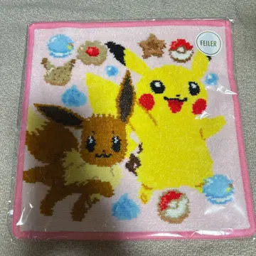 [ 미사용 새상품 ] 페이 손수건 ( 포켓몬 피카츄 이브이 )