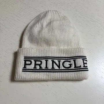 PRINGLE 화이트 니트 모자 원사이즈