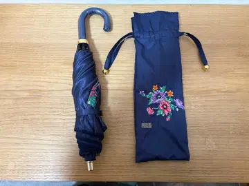 페이러 접이식 우산 네이비 자수