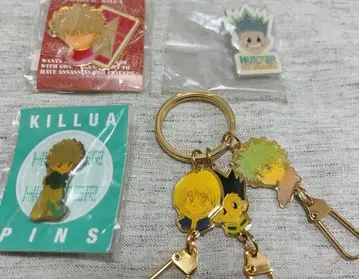 HUNTER x HUNTER 키루아 곤 핀즈 핀 배지 키링
