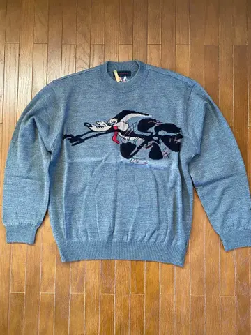 ALMANIA 애니메이션 캐릭터 자수 스웨터