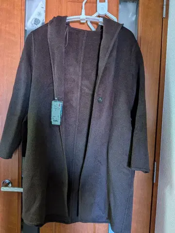 [ 새상품 ] 유니클로 다크 브라운 롱 코트 XL