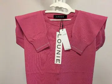 [ 새상품 ] LOUNIE 핑크 긴팔 가디건