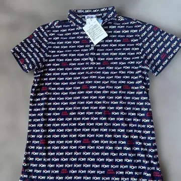 잭 버니 PONY 골프 셔츠 사이즈 2 네이비