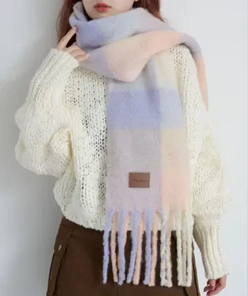 kastane 체크 머플러