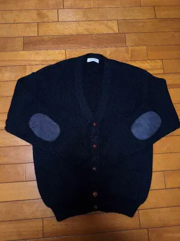 네이비 니트 가디건 엘보 배치 포함