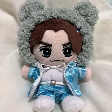 트라자 하피누이용 복슬복슬 곰돌이 귀 보닛 탁한 그린