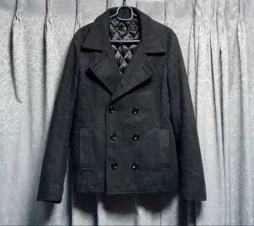 NO ID. 충전솜 P코트 그레이 퀼팅 코트 사이즈 2