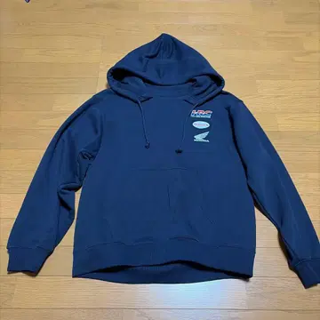 Honda 후드 부착 후드티 M 네이비