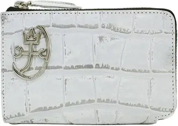 까스텔바작 지갑 2단 지퍼 천연 가죽 지퍼스 화이트 남성용