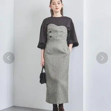 완판템 UNITED ARROWS 유나이티드 애로우즈 P 뷔스티에 원피스