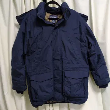 랜즈엔드 90s 다운 자켓 롱 기장